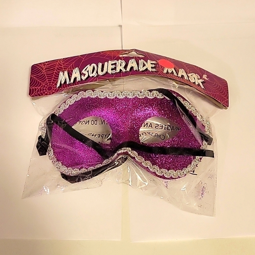 Purple Sparkle MASQUERADE MASK, Halloween